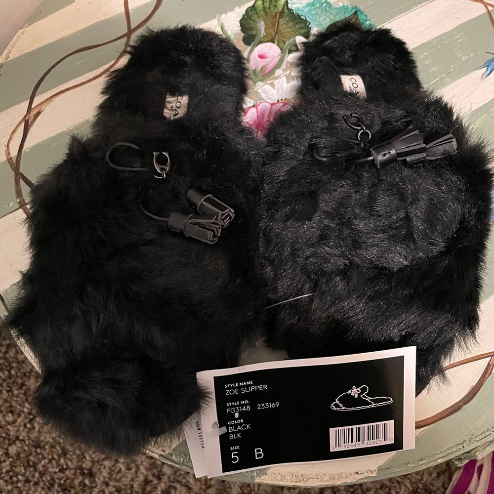Coach slippers